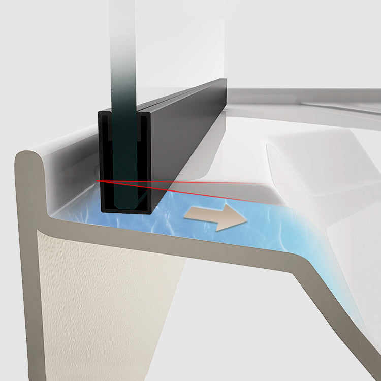 Striped Tempered Glass Shower Stall Black Double Sliding Door Shower Room Clearhalo 'Bathroom Remodel & Bathroom Fixtures' 'Home Improvement' 'home_improvement' 'home_improvement_shower_stalls_enclosures' 'Shower Stalls & Enclosures' 'shower_stalls_enclosures' 'Showers & Bathtubs' 7289043