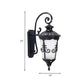White Frosted Glass Urn Sconce Farmhouse 1 Light Balcony Wall Mounted Lamp in Black Clearhalo 'Wall Lamps & Sconces' 'Wall Lights' Lighting' 728917