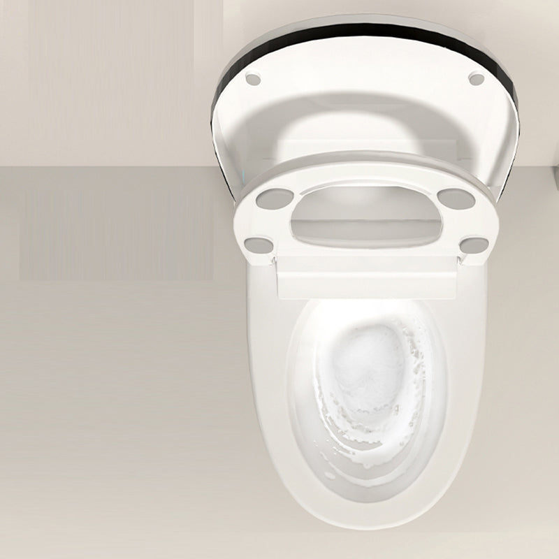 Modern Floor Mounted Toilet Bowl Porcelain Siphon Jet All In One Toilet Clearhalo 'Bathroom Remodel & Bathroom Fixtures' 'Home Improvement' 'home_improvement' 'home_improvement_toilets' 'Toilets & Bidets' 'Toilets' 7289459