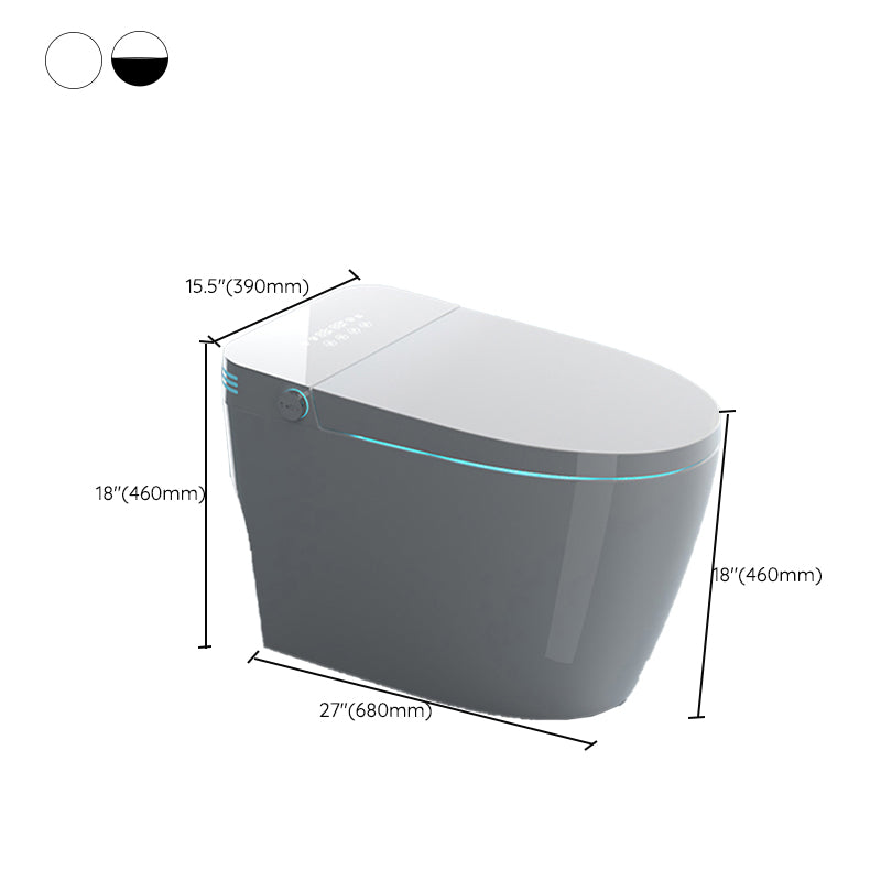 Modern Floor Mounted Toilet Bowl Porcelain Siphon Jet All In One Toilet Clearhalo 'Bathroom Remodel & Bathroom Fixtures' 'Home Improvement' 'home_improvement' 'home_improvement_toilets' 'Toilets & Bidets' 'Toilets' 7289468