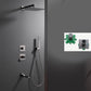 Modern Solid Color Shower Set Adjustable Spray Pattern Shower Head Combo In-wall Top Spray (with Crossbar) 3 Clearhalo 'Bathroom Remodel & Bathroom Fixtures' 'Home Improvement' 'home_improvement' 'home_improvement_shower_faucets' 'Shower Faucets & Systems' 'shower_faucets' 'Showers & Bathtubs Plumbing' 'Showers & Bathtubs' 7289753