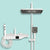 Bathroom Shower System Adjustable Water Flow Wall Mounted Shower Head Combo White Temperature Control Clearhalo 'Bathroom Remodel & Bathroom Fixtures' 'Home Improvement' 'home_improvement' 'home_improvement_shower_faucets' 'Shower Faucets & Systems' 'shower_faucets' 'Showers & Bathtubs Plumbing' 'Showers & Bathtubs' 7289761