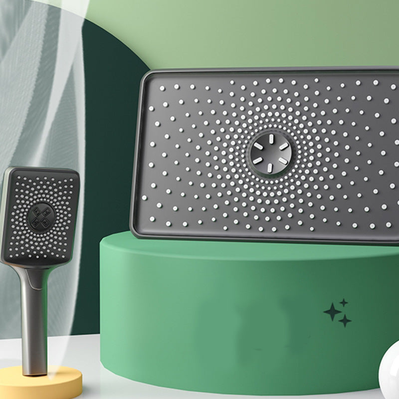 Bathroom Shower System Adjustable Water Flow Wall Mounted Shower Head Combo Clearhalo 'Bathroom Remodel & Bathroom Fixtures' 'Home Improvement' 'home_improvement' 'home_improvement_shower_faucets' 'Shower Faucets & Systems' 'shower_faucets' 'Showers & Bathtubs Plumbing' 'Showers & Bathtubs' 7289762