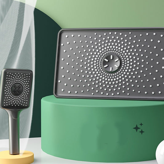 Bathroom Shower System Adjustable Water Flow Wall Mounted Shower Head Combo Clearhalo 'Bathroom Remodel & Bathroom Fixtures' 'Home Improvement' 'home_improvement' 'home_improvement_shower_faucets' 'Shower Faucets & Systems' 'shower_faucets' 'Showers & Bathtubs Plumbing' 'Showers & Bathtubs' 7289762