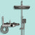 Bathroom Shower System Adjustable Water Flow Wall Mounted Shower Head Combo Grey Temperature Control Clearhalo 'Bathroom Remodel & Bathroom Fixtures' 'Home Improvement' 'home_improvement' 'home_improvement_shower_faucets' 'Shower Faucets & Systems' 'shower_faucets' 'Showers & Bathtubs Plumbing' 'Showers & Bathtubs' 7289765