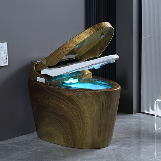 Contemporary Floor Mount Bidet Elongated Heated Seat Foot Sensor Ceramic Clearhalo 'Bathroom Remodel & Bathroom Fixtures' 'Bidets' 'Home Improvement' 'home_improvement' 'home_improvement_bidets' 'Toilets & Bidets' 7290086