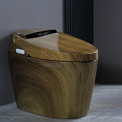 Contemporary Floor Mount Bidet Elongated Heated Seat Foot Sensor Ceramic Clearhalo 'Bathroom Remodel & Bathroom Fixtures' 'Bidets' 'Home Improvement' 'home_improvement' 'home_improvement_bidets' 'Toilets & Bidets' 7290093