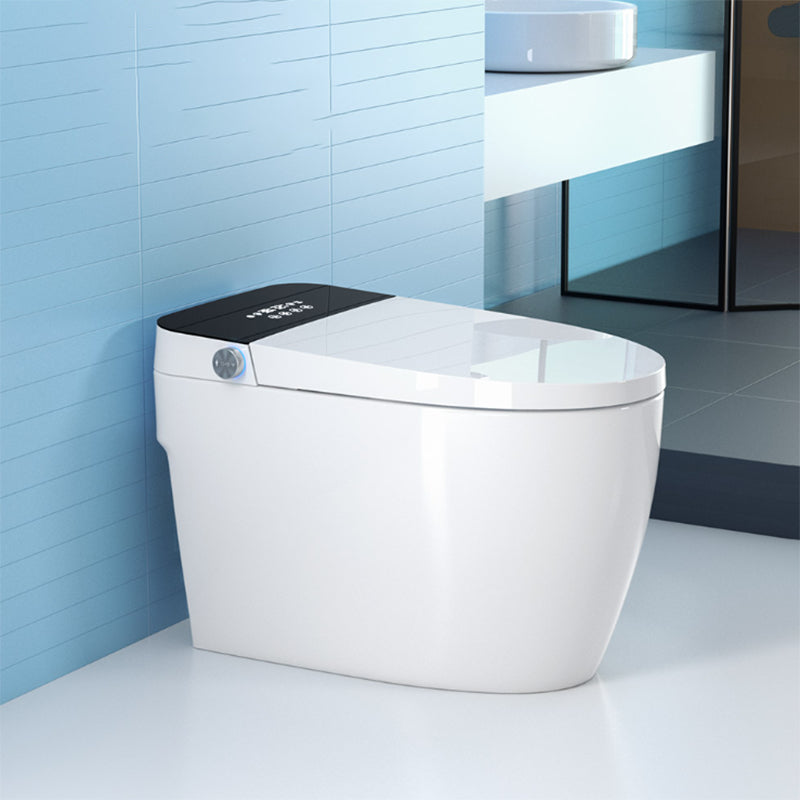 Contemporary Floor Standing Bidet Foot Sensor Elongated Heated Seat White Clearhalo 'Bathroom Remodel & Bathroom Fixtures' 'Bidets' 'Home Improvement' 'home_improvement' 'home_improvement_bidets' 'Toilets & Bidets' 7290095