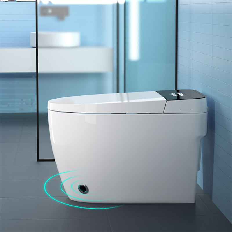 Contemporary Floor Standing Bidet Foot Sensor Elongated Heated Seat White Clearhalo 'Bathroom Remodel & Bathroom Fixtures' 'Bidets' 'Home Improvement' 'home_improvement' 'home_improvement_bidets' 'Toilets & Bidets' 7290099