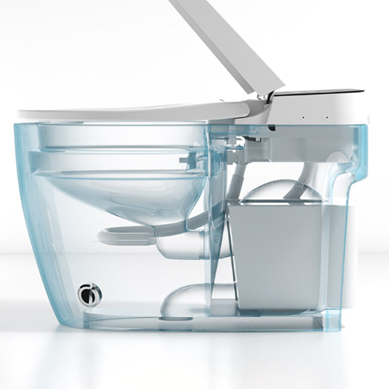 Contemporary Floor Standing Bidet Foot Sensor Elongated Heated Seat White Clearhalo 'Bathroom Remodel & Bathroom Fixtures' 'Bidets' 'Home Improvement' 'home_improvement' 'home_improvement_bidets' 'Toilets & Bidets' 7290105