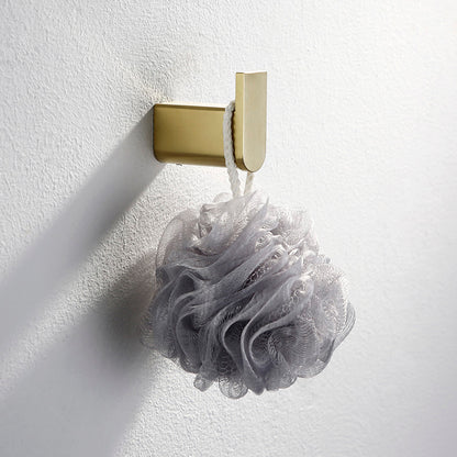 Modern Brushed Brass Bathroom Accessories Hardware Set with Towel Bar Towel Robe Hook Clearhalo 'Bathroom Hardware Sets' 'Bathroom Hardware' 'Bathroom Remodel & Bathroom Fixtures' 'bathroom_hardware_sets' 'Home Improvement' 'home_improvement' 'home_improvement_bathroom_hardware_sets' 7290124