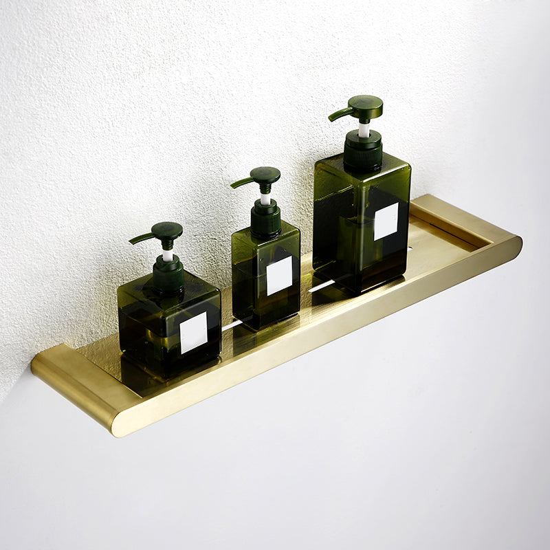 Modern Brushed Brass Bathroom Accessories Hardware Set with Towel Bar Clearhalo 'Bathroom Hardware Sets' 'Bathroom Hardware' 'Bathroom Remodel & Bathroom Fixtures' 'bathroom_hardware_sets' 'Home Improvement' 'home_improvement' 'home_improvement_bathroom_hardware_sets' 7290134