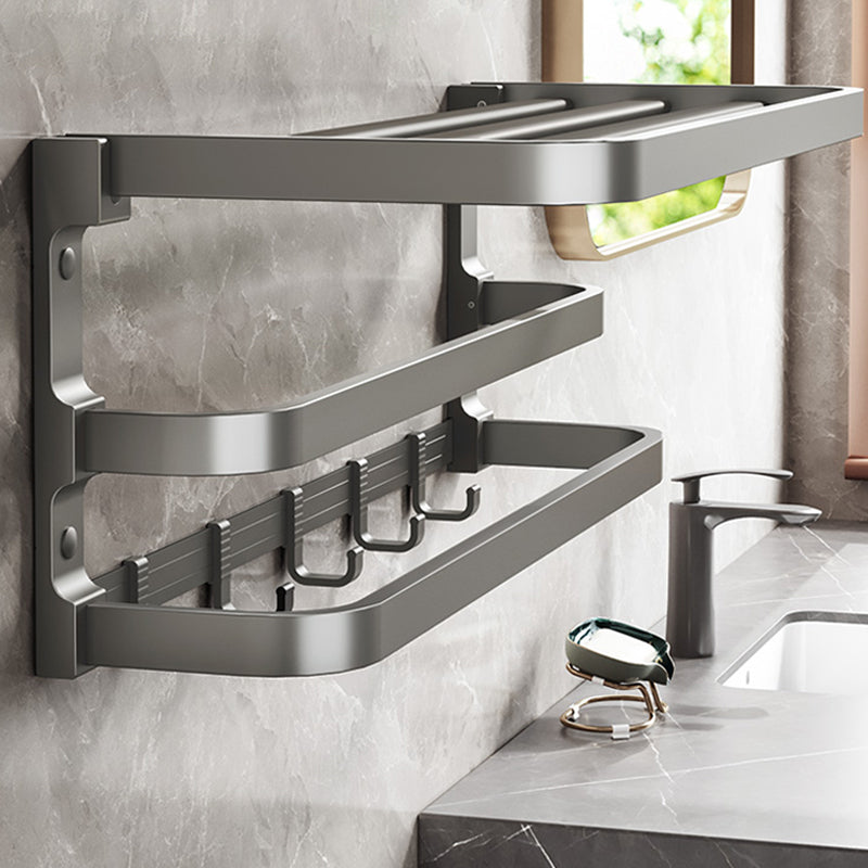 Traditional Bathroom Accessory As Individual Or As a Set in Grey Clearhalo 'Bathroom Hardware Sets' 'Bathroom Hardware' 'Bathroom Remodel & Bathroom Fixtures' 'bathroom_hardware_sets' 'Home Improvement' 'home_improvement' 'home_improvement_bathroom_hardware_sets' 7290156