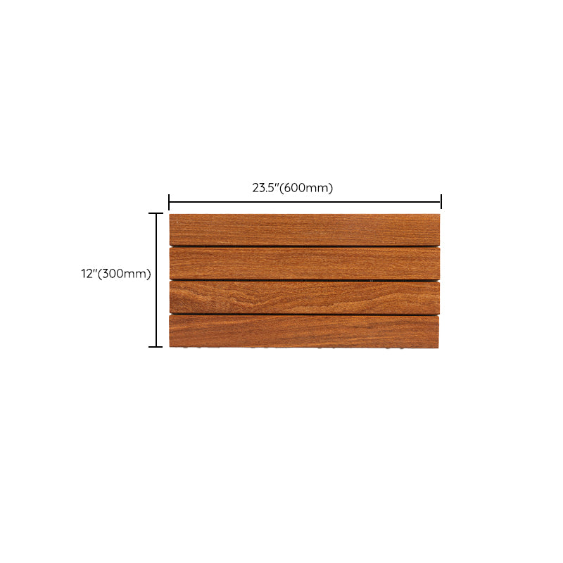 4-Slat Wood Patio Tiles Snap Fit Installation Floor Board Tiles Clearhalo 'Home Improvement' 'home_improvement' 'home_improvement_outdoor_deck_tiles_planks' 'Outdoor Deck Tiles & Planks' 'Outdoor Flooring & Tile' 'Outdoor Remodel' 'outdoor_deck_tiles_planks' 7291557