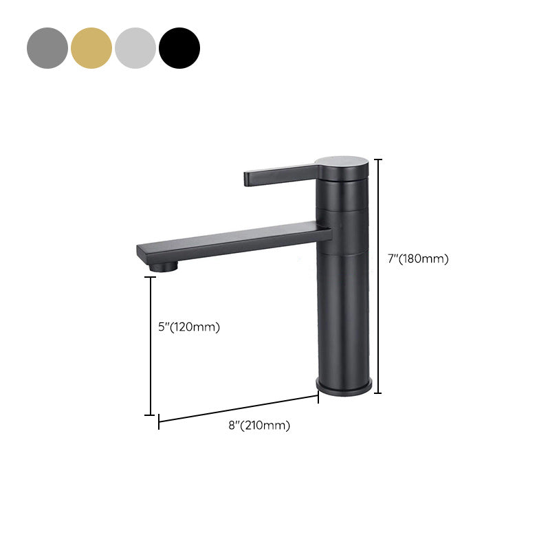 Brass Single Hole Sink Faucet Low Arc Square Bathroom Sink Faucet Clearhalo 'Bathroom Remodel & Bathroom Fixtures' 'Bathroom Sink Faucets' 'Bathroom Sinks & Faucet Components' 'bathroom_sink_faucets' 'Home Improvement' 'home_improvement' 'home_improvement_bathroom_sink_faucets' 7291587