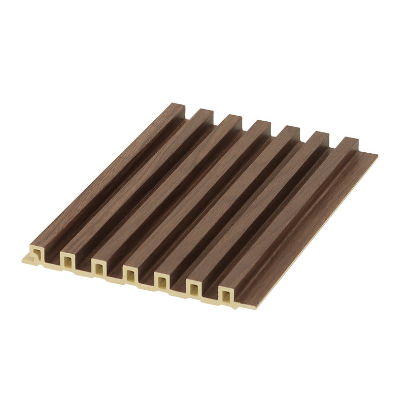 Modern Smooth Wall Paneling Staple Installation Waterproof Wall Paneling Walnut 0.6\ (1.5cm) Clearhalo 'Flooring 'Home Improvement' 'home_improvement' 'home_improvement_wall_paneling' 'Wall Paneling' 'wall_paneling' 'Walls & Ceilings' Walls and Ceiling' 7292206