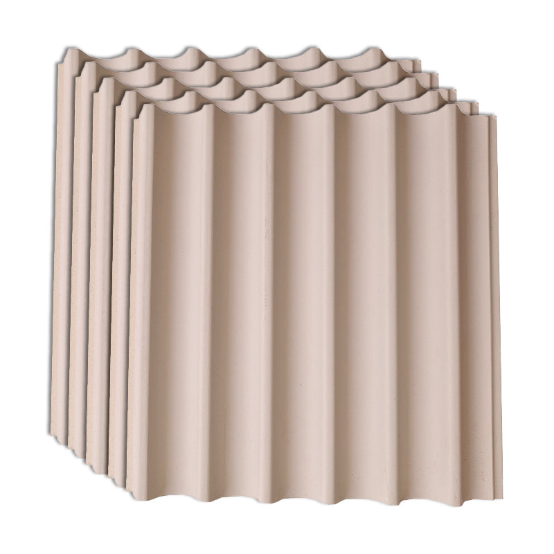 Soundproof Wall Paneling Staple Installation Waterproof Wall Paneling Apricot 5-Piece Set Clearhalo 'Flooring 'Home Improvement' 'home_improvement' 'home_improvement_wall_paneling' 'Wall Paneling' 'wall_paneling' 'Walls & Ceilings' Walls and Ceiling' 7292236