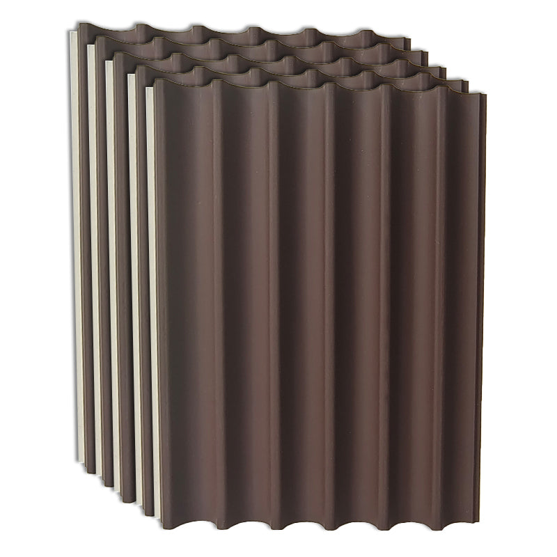 Soundproof Wall Paneling Staple Installation Waterproof Wall Paneling Dark Coffee 5-Piece Set Clearhalo 'Flooring 'Home Improvement' 'home_improvement' 'home_improvement_wall_paneling' 'Wall Paneling' 'wall_paneling' 'Walls & Ceilings' Walls and Ceiling' 7292238