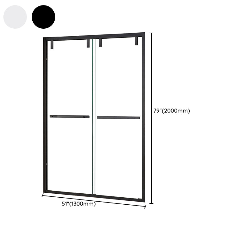 Transparent Tempered Shower Bath Door Scratch Resistant Shower Door Clearhalo 'Bathroom Remodel & Bathroom Fixtures' 'Home Improvement' 'home_improvement' 'home_improvement_shower_tub_doors' 'Shower and Tub Doors' 'shower_tub_doors' 'Showers & Bathtubs' 7292392