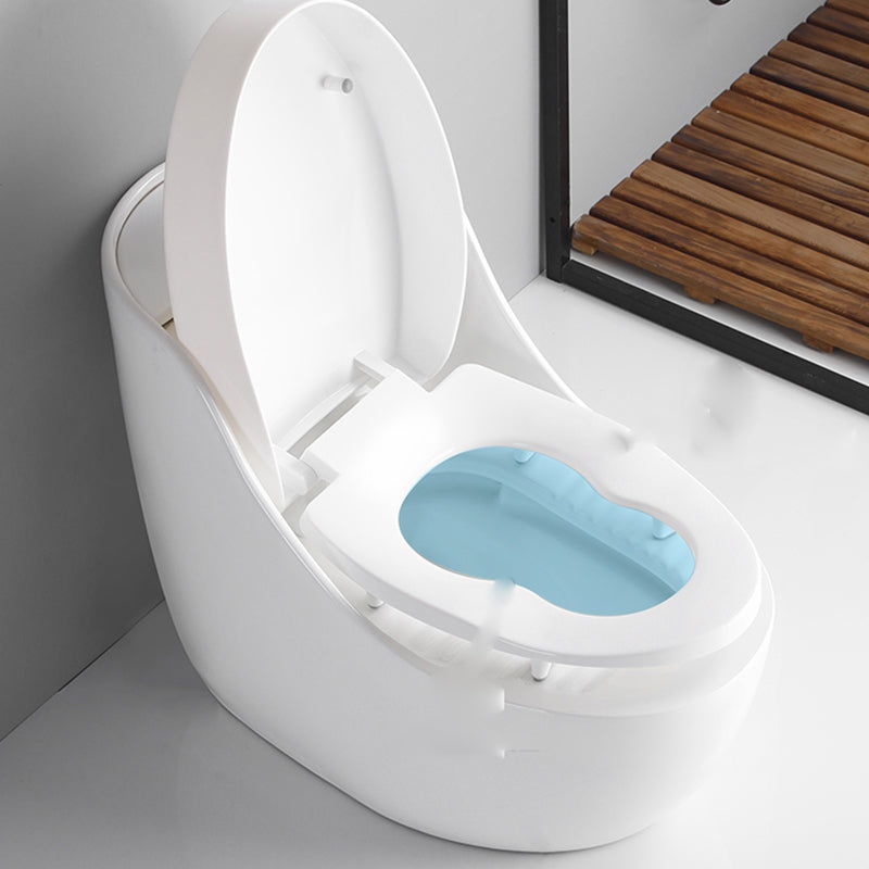 Contemporary Siphon Jet Toilet Bowl White Floor Mounted Urine Toilet for Washroom Clearhalo 'Bathroom Remodel & Bathroom Fixtures' 'Home Improvement' 'home_improvement' 'home_improvement_toilets' 'Toilets & Bidets' 'Toilets' 7293515