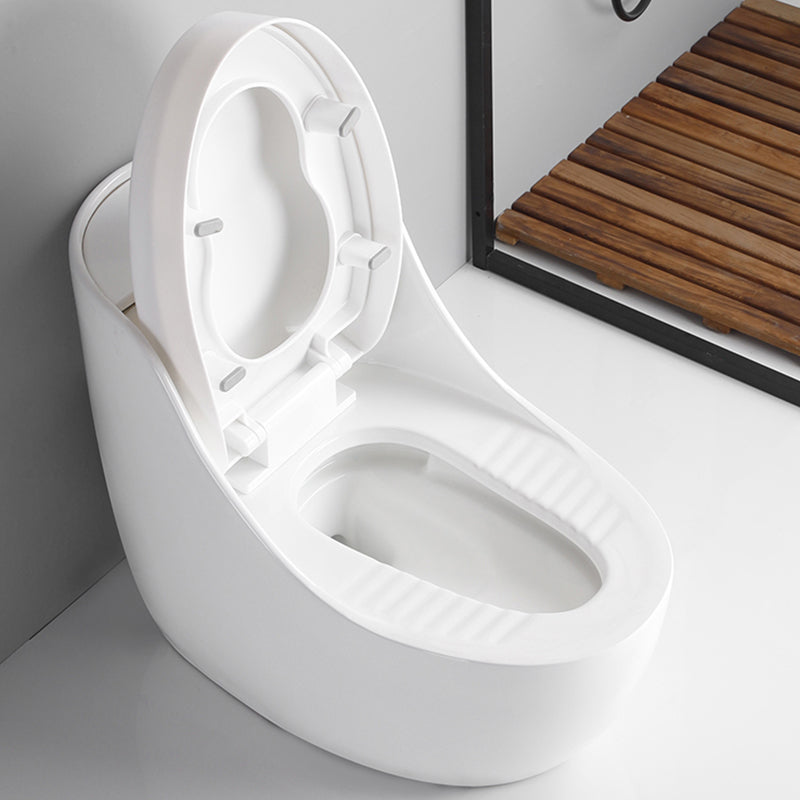 Contemporary Siphon Jet Toilet Bowl White Floor Mounted Urine Toilet for Washroom Clearhalo 'Bathroom Remodel & Bathroom Fixtures' 'Home Improvement' 'home_improvement' 'home_improvement_toilets' 'Toilets & Bidets' 'Toilets' 7293516