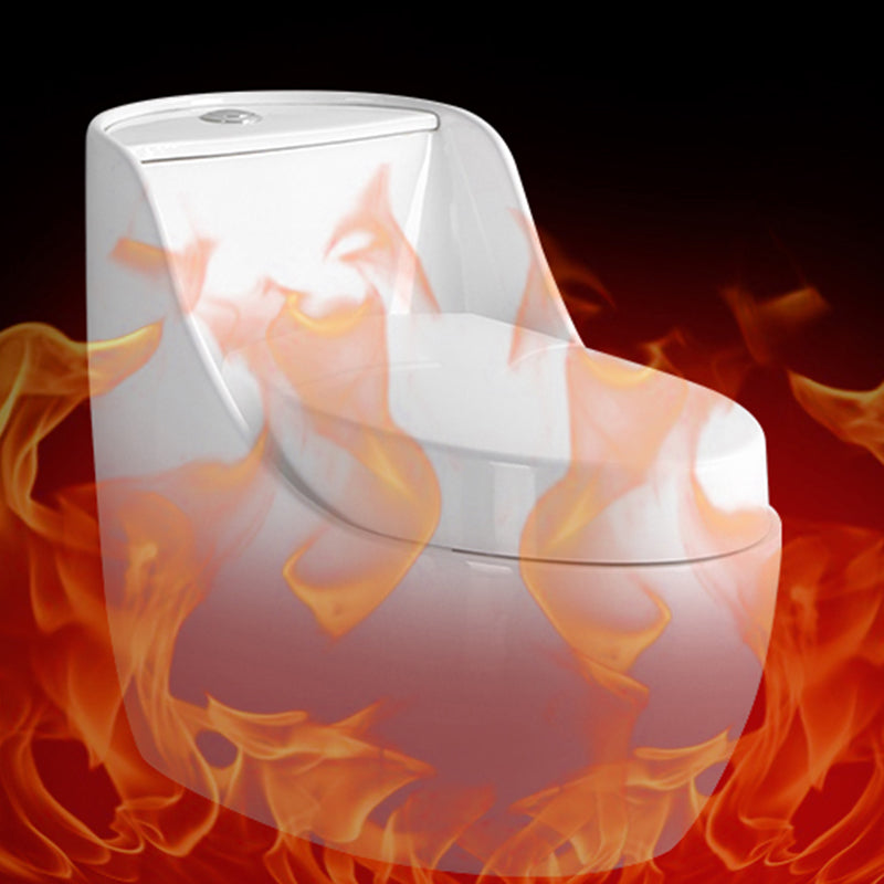 Contemporary Siphon Jet Toilet Bowl White Floor Mounted Urine Toilet for Washroom Clearhalo 'Bathroom Remodel & Bathroom Fixtures' 'Home Improvement' 'home_improvement' 'home_improvement_toilets' 'Toilets & Bidets' 'Toilets' 7293518