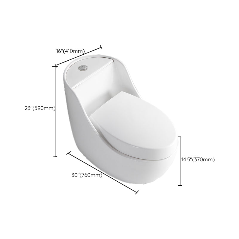Contemporary Siphon Jet Toilet Bowl White Floor Mounted Urine Toilet for Washroom Clearhalo 'Bathroom Remodel & Bathroom Fixtures' 'Home Improvement' 'home_improvement' 'home_improvement_toilets' 'Toilets & Bidets' 'Toilets' 7293523