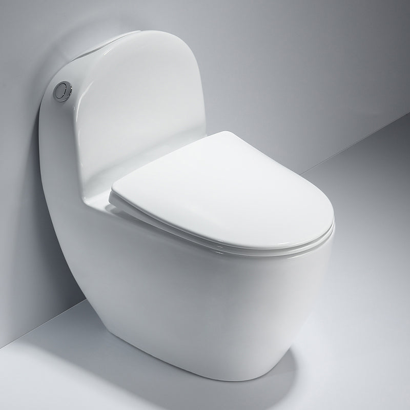 Contemporary Ceramic Toilet Bowl White Floor Mounted Urine Toilet with Seat for Washroom 14" Clearhalo 'Bathroom Remodel & Bathroom Fixtures' 'Home Improvement' 'home_improvement' 'home_improvement_toilets' 'Toilets & Bidets' 'Toilets' 7293524