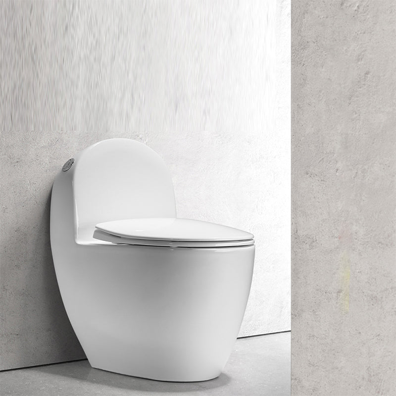 Contemporary Ceramic Toilet Bowl White Floor Mounted Urine Toilet with Seat for Washroom Clearhalo 'Bathroom Remodel & Bathroom Fixtures' 'Home Improvement' 'home_improvement' 'home_improvement_toilets' 'Toilets & Bidets' 'Toilets' 7293528