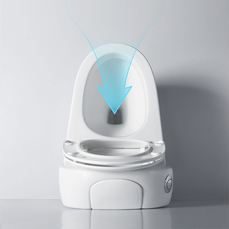 Contemporary Ceramic Toilet Bowl White Floor Mounted Urine Toilet with Seat for Washroom Clearhalo 'Bathroom Remodel & Bathroom Fixtures' 'Home Improvement' 'home_improvement' 'home_improvement_toilets' 'Toilets & Bidets' 'Toilets' 7293531