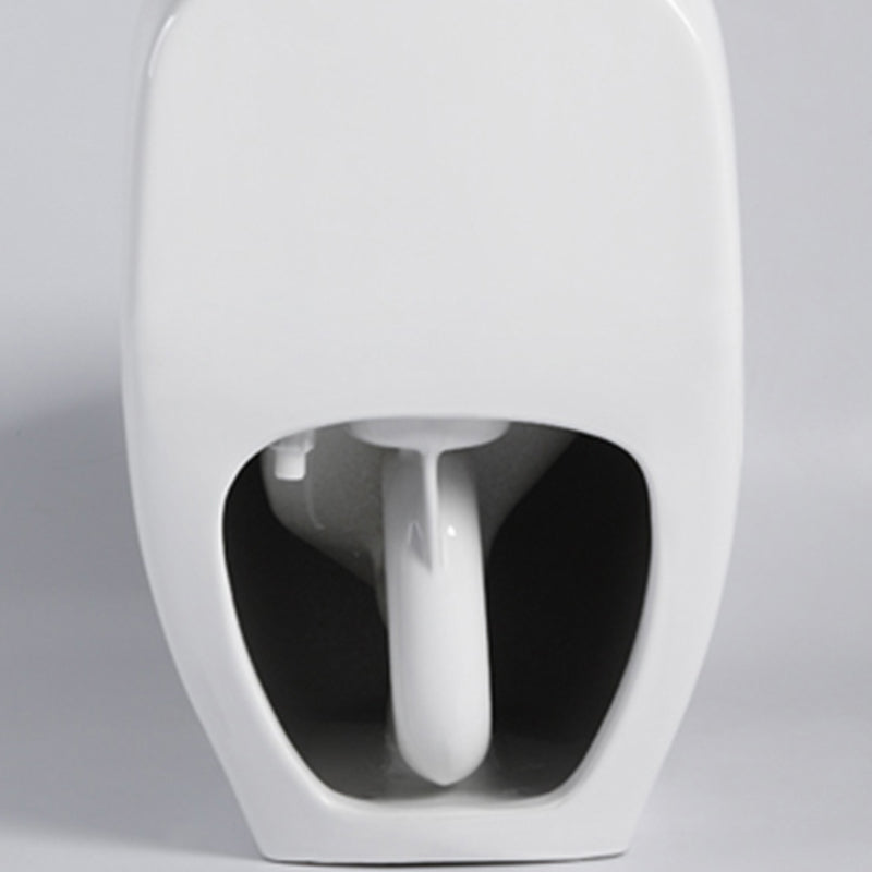 Contemporary Ceramic Toilet Bowl White Floor Mounted Urine Toilet with Seat for Washroom Clearhalo 'Bathroom Remodel & Bathroom Fixtures' 'Home Improvement' 'home_improvement' 'home_improvement_toilets' 'Toilets & Bidets' 'Toilets' 7293532