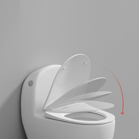 Contemporary Ceramic White Toilet Bowl Floor Mount Urine Toilet with Seat for Washroom Clearhalo 'Bathroom Remodel & Bathroom Fixtures' 'Home Improvement' 'home_improvement' 'home_improvement_toilets' 'Toilets & Bidets' 'Toilets' 7293545