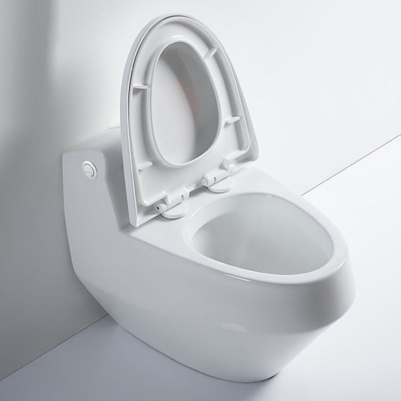 Contemporary Ceramic White Toilet Bowl Floor Mounted Urine Toilet with Seat for Washroom 16" Clearhalo 'Bathroom Remodel & Bathroom Fixtures' 'Home Improvement' 'home_improvement' 'home_improvement_toilets' 'Toilets & Bidets' 'Toilets' 7293547
