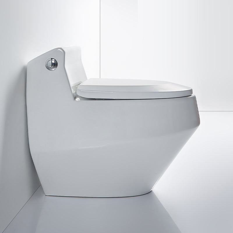 Contemporary Ceramic White Toilet Bowl Floor Mounted Urine Toilet with Seat for Washroom 12" Clearhalo 'Bathroom Remodel & Bathroom Fixtures' 'Home Improvement' 'home_improvement' 'home_improvement_toilets' 'Toilets & Bidets' 'Toilets' 7293548