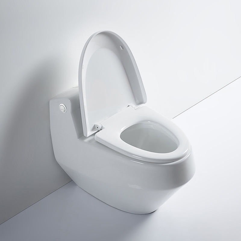 Contemporary Ceramic White Toilet Bowl Floor Mounted Urine Toilet with Seat for Washroom 14" Clearhalo 'Bathroom Remodel & Bathroom Fixtures' 'Home Improvement' 'home_improvement' 'home_improvement_toilets' 'Toilets & Bidets' 'Toilets' 7293549