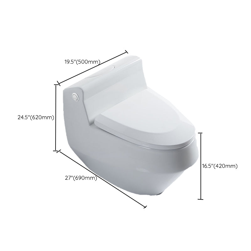 Contemporary Ceramic White Toilet Bowl Floor Mounted Urine Toilet with Seat for Washroom Clearhalo 'Bathroom Remodel & Bathroom Fixtures' 'Home Improvement' 'home_improvement' 'home_improvement_toilets' 'Toilets & Bidets' 'Toilets' 7293558