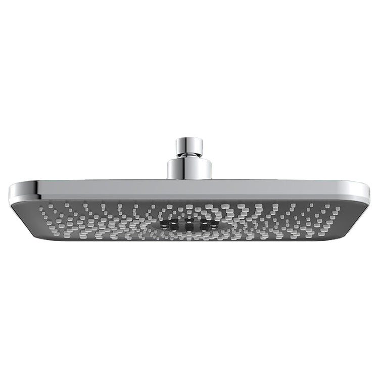 Contemporary Shower Head Combo Standard Spray Pattern Rectangle Large Shower Head Clearhalo 'Bathroom Remodel & Bathroom Fixtures' 'Home Improvement' 'home_improvement' 'home_improvement_shower_heads' 'Shower Heads' 'shower_heads' 'Showers & Bathtubs Plumbing' 'Showers & Bathtubs' 7294914