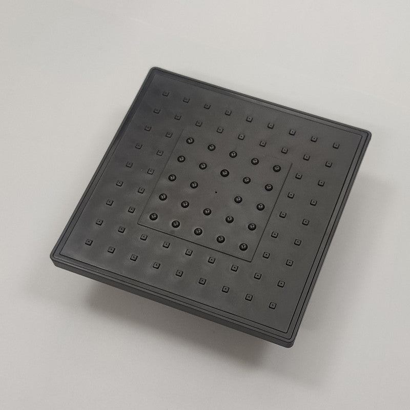 Square Shower Head Combo Standard Spray Pattern with Handheld Shower Head Black Large Shower Clearhalo 'Bathroom Remodel & Bathroom Fixtures' 'Home Improvement' 'home_improvement' 'home_improvement_shower_heads' 'Shower Heads' 'shower_heads' 'Showers & Bathtubs Plumbing' 'Showers & Bathtubs' 7294942