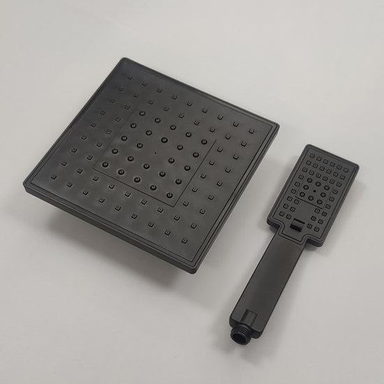 Square Shower Head Combo Standard Spray Pattern with Handheld Shower ...