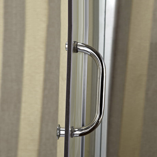 Rectangular Shower Kit Semi Frameless Tempered Glass Shower Enclosure Clearhalo 'Bathroom Remodel & Bathroom Fixtures' 'Home Improvement' 'home_improvement' 'home_improvement_shower_stalls_enclosures' 'Shower Stalls & Enclosures' 'shower_stalls_enclosures' 'Showers & Bathtubs' 7295009