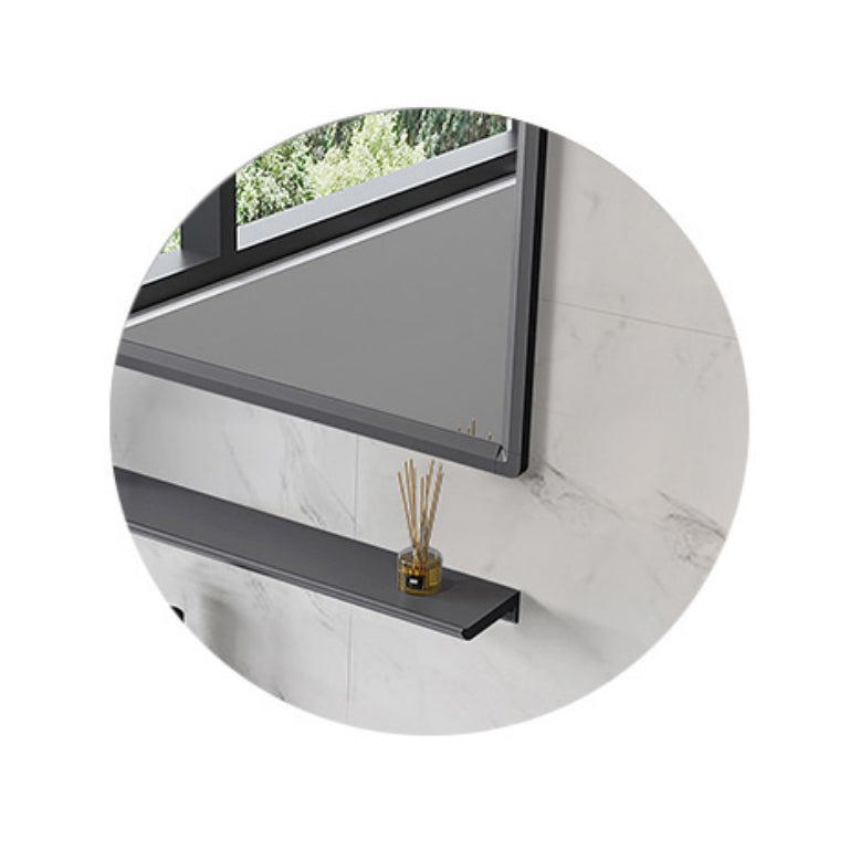 Modern Metal Vanity Set Open Storage Single Sink Vanity for Washroom Clearhalo 'Bathroom Remodel & Bathroom Fixtures' 'Bathroom Vanities' 'bathroom_vanities' 'Home Improvement' 'home_improvement' 'home_improvement_bathroom_vanities' 7295176