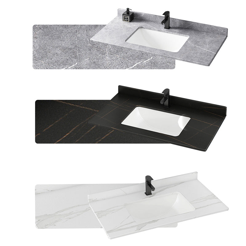 Blue Bath Vanity Freestanding Rectangular 2 Doors Single Sink Metal Frame Bathroom Vanity Clearhalo 'Bathroom Remodel & Bathroom Fixtures' 'Bathroom Vanities' 'bathroom_vanities' 'Home Improvement' 'home_improvement' 'home_improvement_bathroom_vanities' 7295285