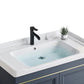 Blue Bath Vanity Freestanding Rectangular 2 Doors Single Sink Metal Frame Bathroom Vanity Clearhalo 'Bathroom Remodel & Bathroom Fixtures' 'Bathroom Vanities' 'bathroom_vanities' 'Home Improvement' 'home_improvement' 'home_improvement_bathroom_vanities' 7295287