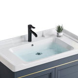 Blue Bath Vanity Freestanding Rectangular 2 Doors Single Sink Metal Frame Bathroom Vanity Clearhalo 'Bathroom Remodel & Bathroom Fixtures' 'Bathroom Vanities' 'bathroom_vanities' 'Home Improvement' 'home_improvement' 'home_improvement_bathroom_vanities' 7295287