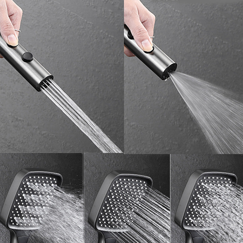 Modern Thermostatic Shower System Solid Color Slide Bar Included Shower Head Combo Clearhalo 'Bathroom Remodel & Bathroom Fixtures' 'Home Improvement' 'home_improvement' 'home_improvement_shower_faucets' 'Shower Faucets & Systems' 'shower_faucets' 'Showers & Bathtubs Plumbing' 'Showers & Bathtubs' 7296063