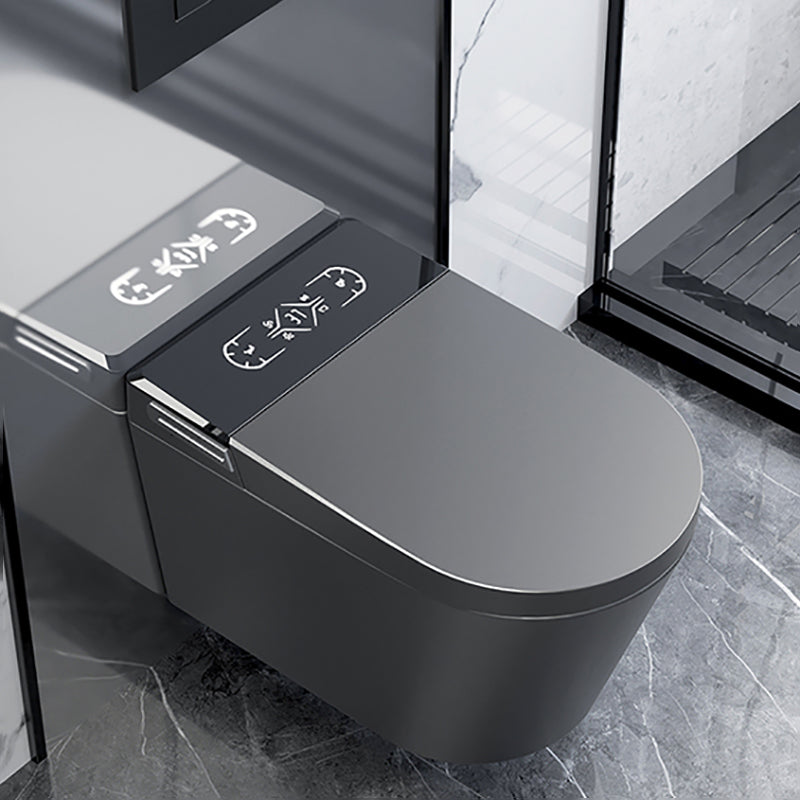 Contemporary Wall Mounted Bidet Elongated Foot Sensor Ceramic Heated Seat Clearhalo 'Bathroom Remodel & Bathroom Fixtures' 'Bidets' 'Home Improvement' 'home_improvement' 'home_improvement_bidets' 'Toilets & Bidets' 7296224