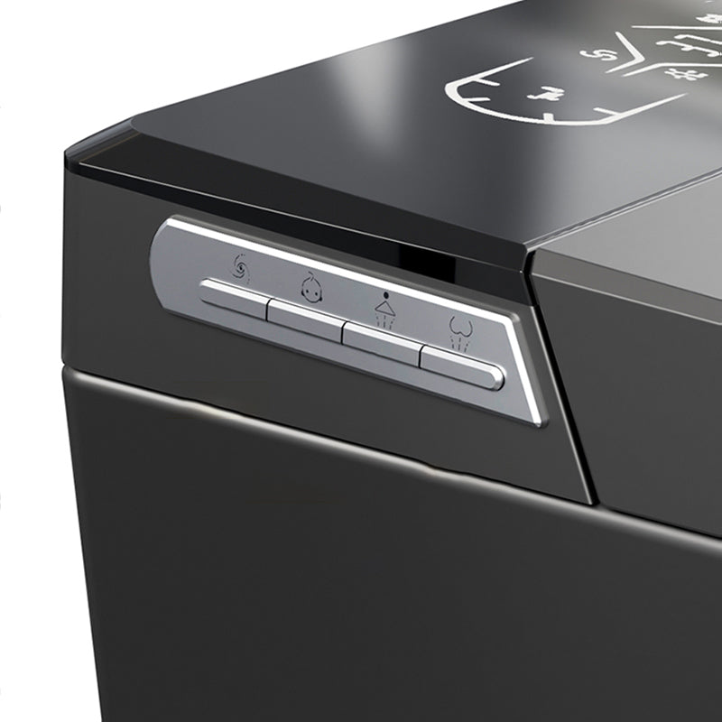 Contemporary Wall Mounted Bidet Elongated Foot Sensor Ceramic Heated Seat Clearhalo 'Bathroom Remodel & Bathroom Fixtures' 'Bidets' 'Home Improvement' 'home_improvement' 'home_improvement_bidets' 'Toilets & Bidets' 7296233