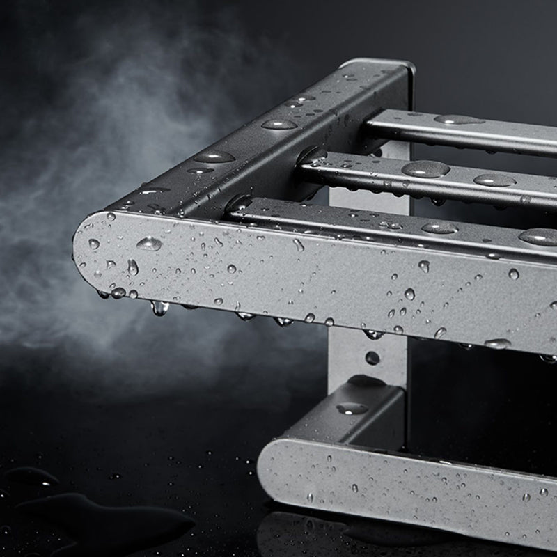 Modern Metal Bathroom Accessory As Individual Or As a Set in Grey Clearhalo 'Bathroom Hardware Sets' 'Bathroom Hardware' 'Bathroom Remodel & Bathroom Fixtures' 'bathroom_hardware_sets' 'Home Improvement' 'home_improvement' 'home_improvement_bathroom_hardware_sets' 7296268