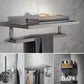 Modern Metal Bathroom Accessory As Individual Or As a Set in Grey 5-Piece Set (Towel Bar) Clearhalo 'Bathroom Hardware Sets' 'Bathroom Hardware' 'Bathroom Remodel & Bathroom Fixtures' 'bathroom_hardware_sets' 'Home Improvement' 'home_improvement' 'home_improvement_bathroom_hardware_sets' 7296276