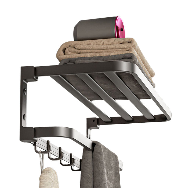 Grey Modern Bathroom Accessory As Individual Or As a Set with Towel Bar Clearhalo 'Bathroom Hardware Sets' 'Bathroom Hardware' 'Bathroom Remodel & Bathroom Fixtures' 'bathroom_hardware_sets' 'Home Improvement' 'home_improvement' 'home_improvement_bathroom_hardware_sets' 7296288